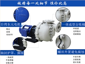塑料耐腐蝕自吸泵產品結構圖片