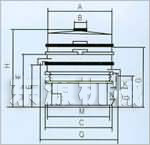 旋振篩外型尺寸圖